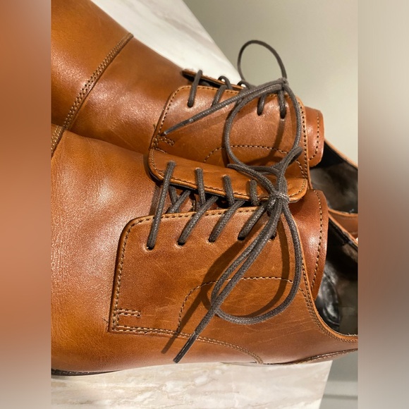 Cole Haan C24120 Tan Men’s US10.5M India Leather Captoe Oxfords Dress Shoes - Picture 8 of 11